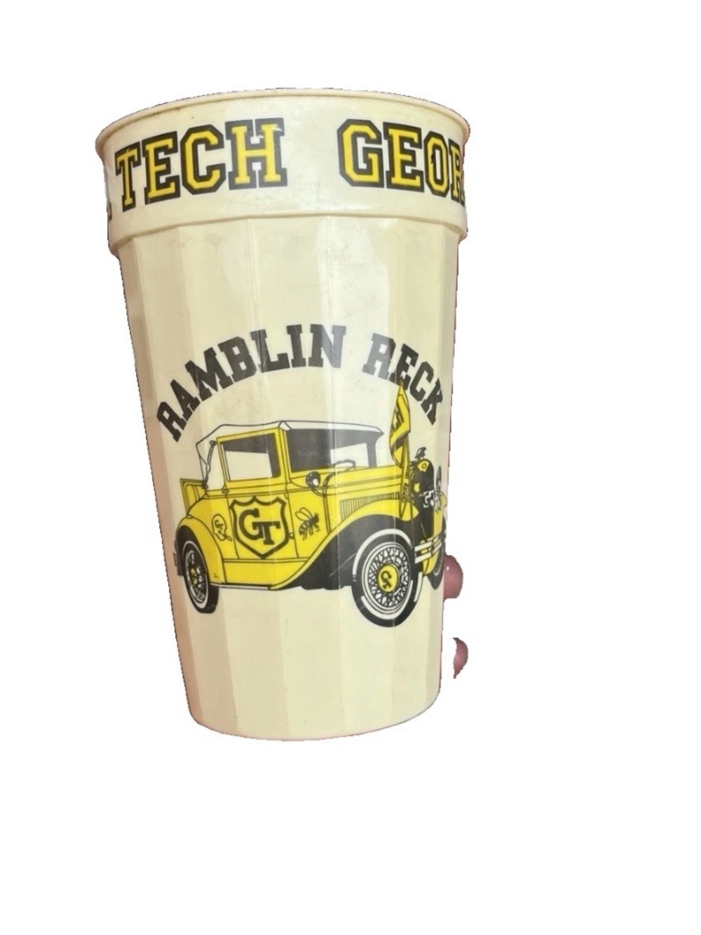 Vintage Georgia Tech Yellow Jackets Gameday Cup Tailgate GT Atlanta Frat 80s 90s
